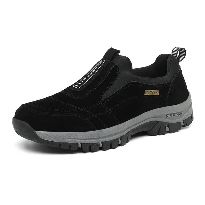 Cushioned Insole Walking and Hiking Footwear with Rubber Sole