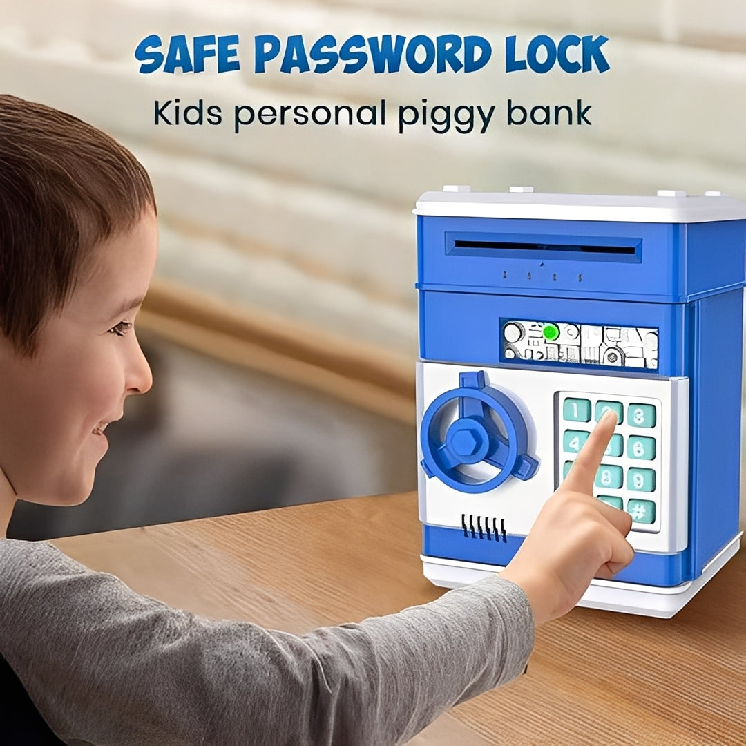 Electronic Piggy Bank for Kids with Coin Slot and Password Protection
