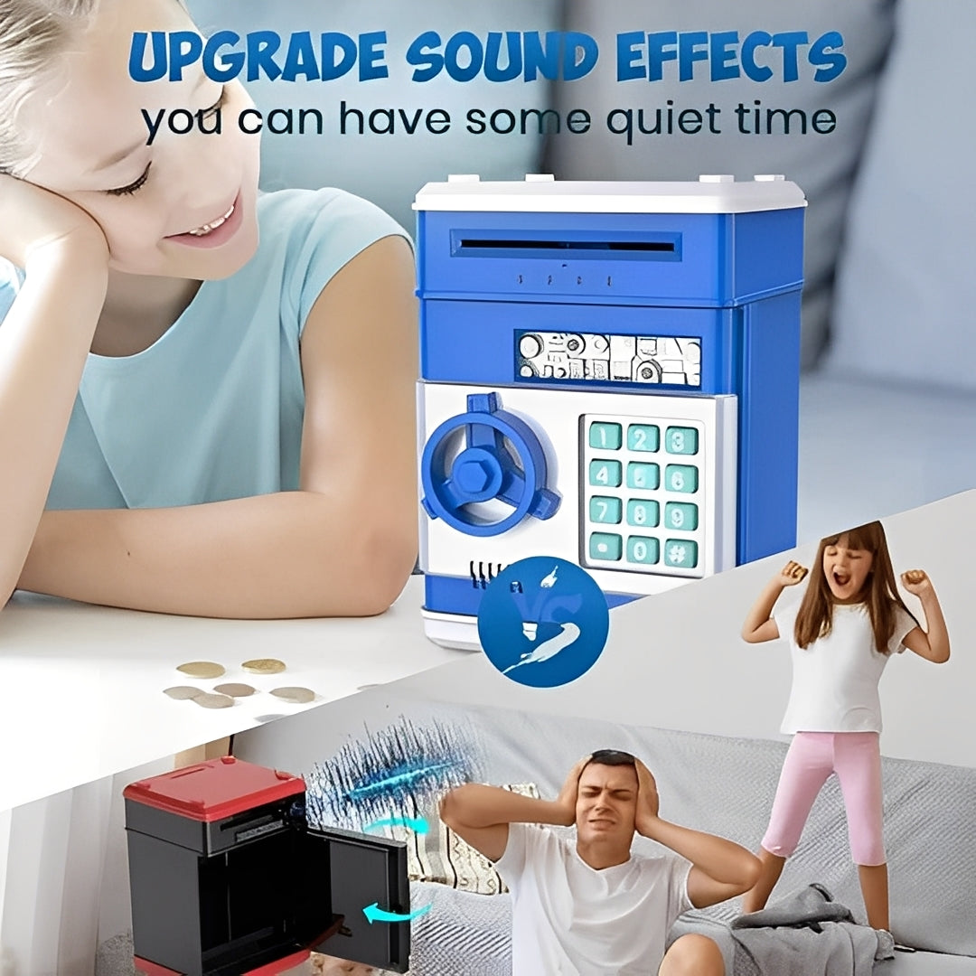 Electronic Piggy Bank for Kids with Coin Slot and Password Protection