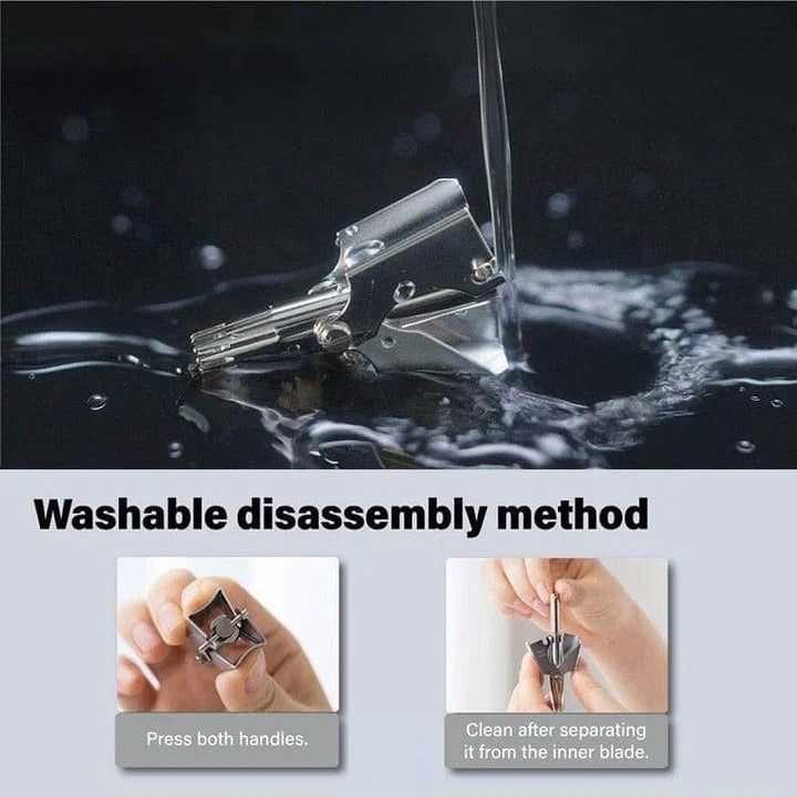 Stainless Steel Manual Trimmer for Nose and Ear Hair