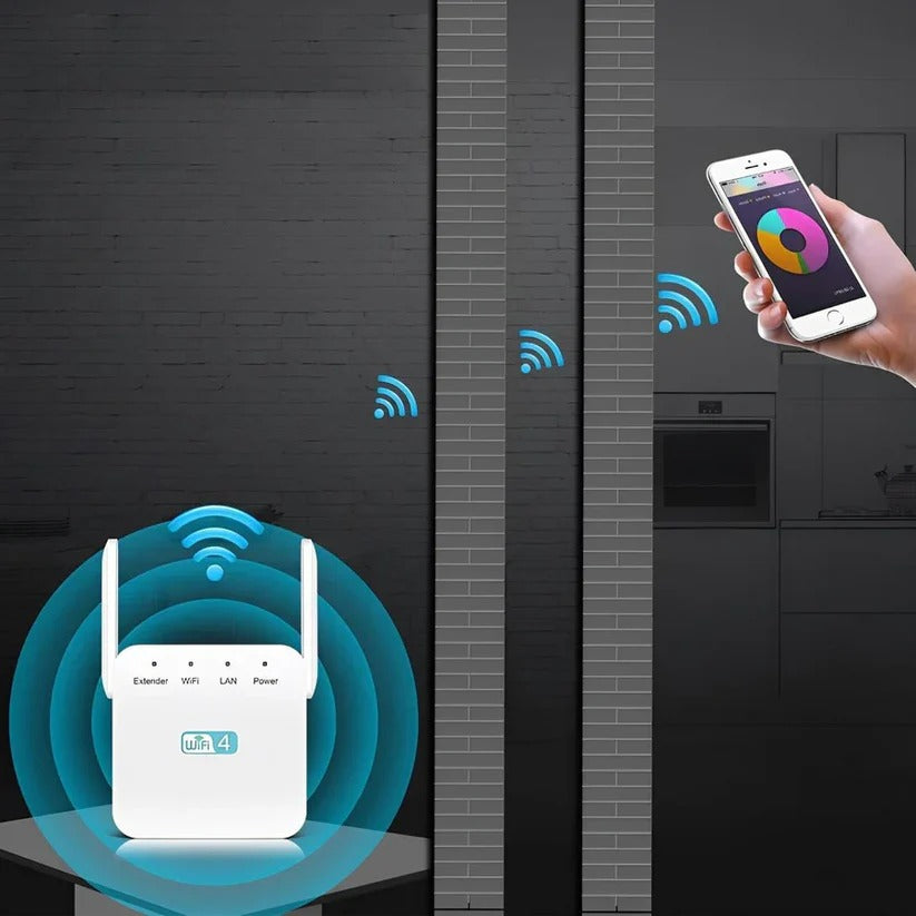 2.4GHz Network Extender with WiFi Repeater – Speeds up to 300Mbps