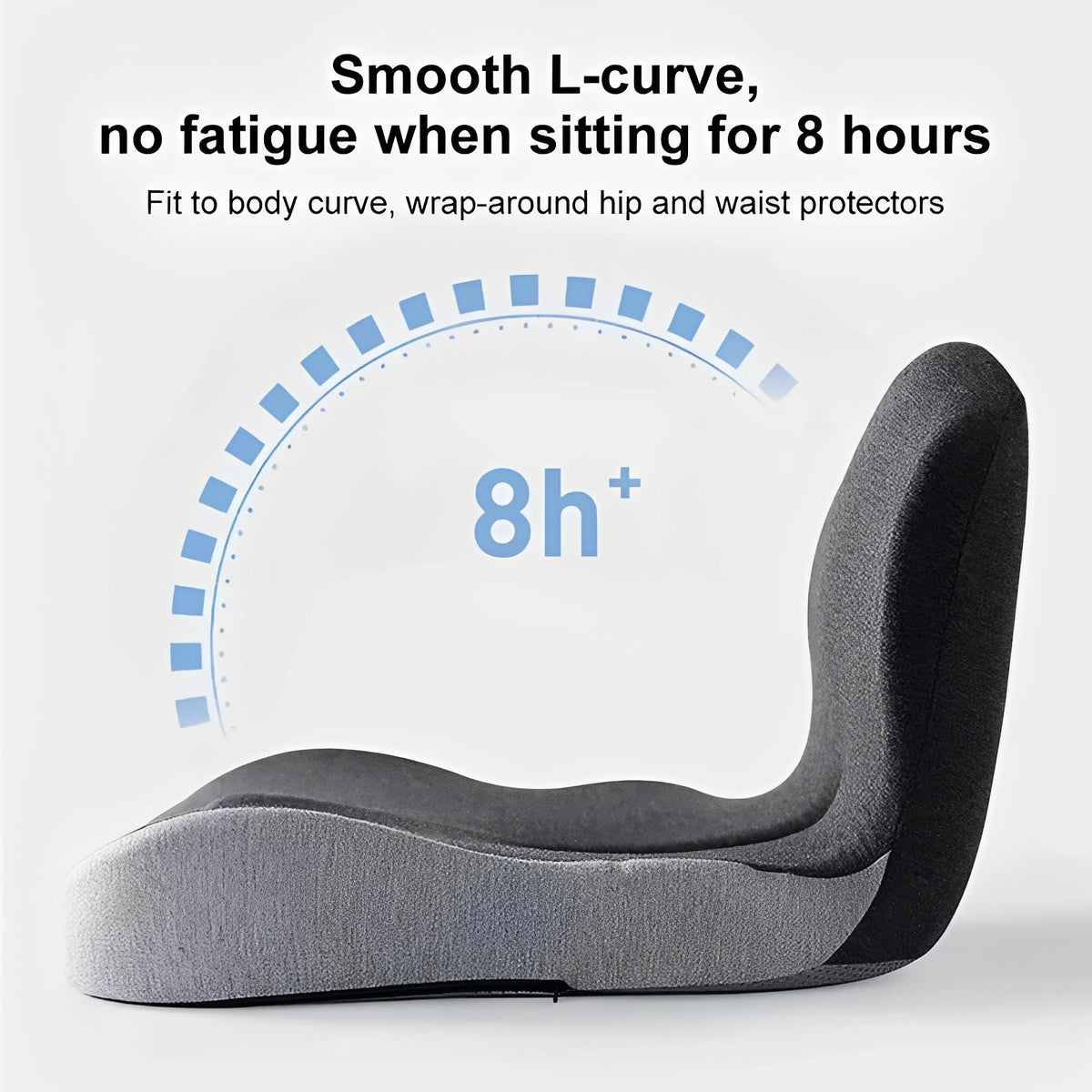 Lumbar Support Seat Cushion Made of Memory Foam