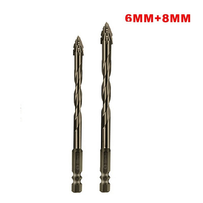 Four-Edge Serrated Heavy Duty Eccentric Bit for Dry Drilling