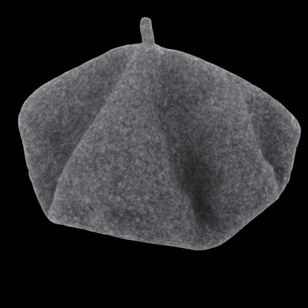 Wool Beret Hat for Women and Girls with Comfortable Elastic Band
