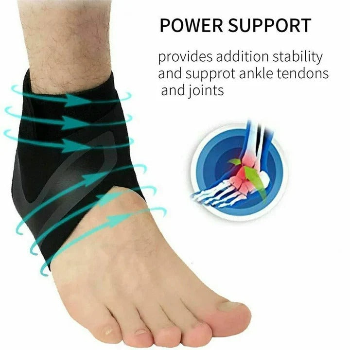 Criss Cross Compression Ankle Support Wrap - Adjustable Design