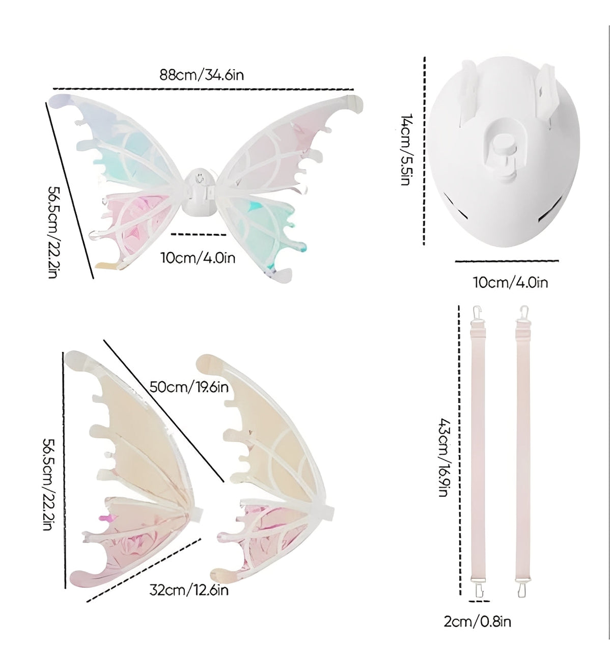 Fantasy Wing Costume Set for Creative Play and Imaginative Adventures