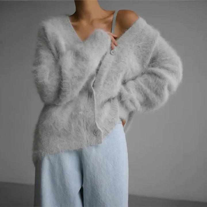 Womens Sweater in Cashmere Knit Fabric