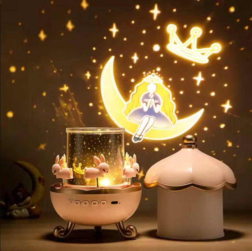 Upgraded Night Light and Bluetooth Relaxation Projector