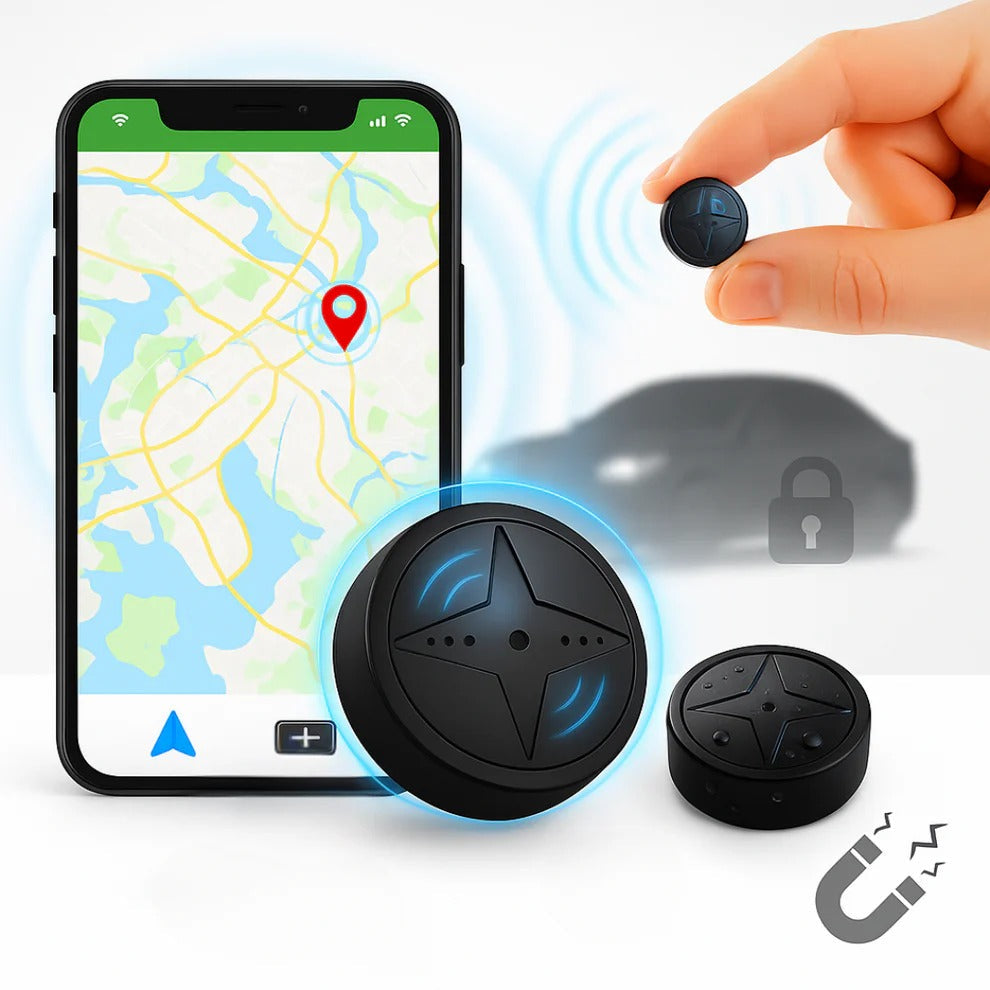 GPS Tracker and Magnetic Mount for Vehicle Monitoring