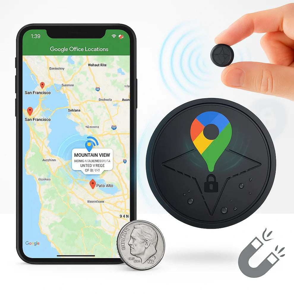 GPS Tracker and Magnetic Mount for Vehicle Monitoring