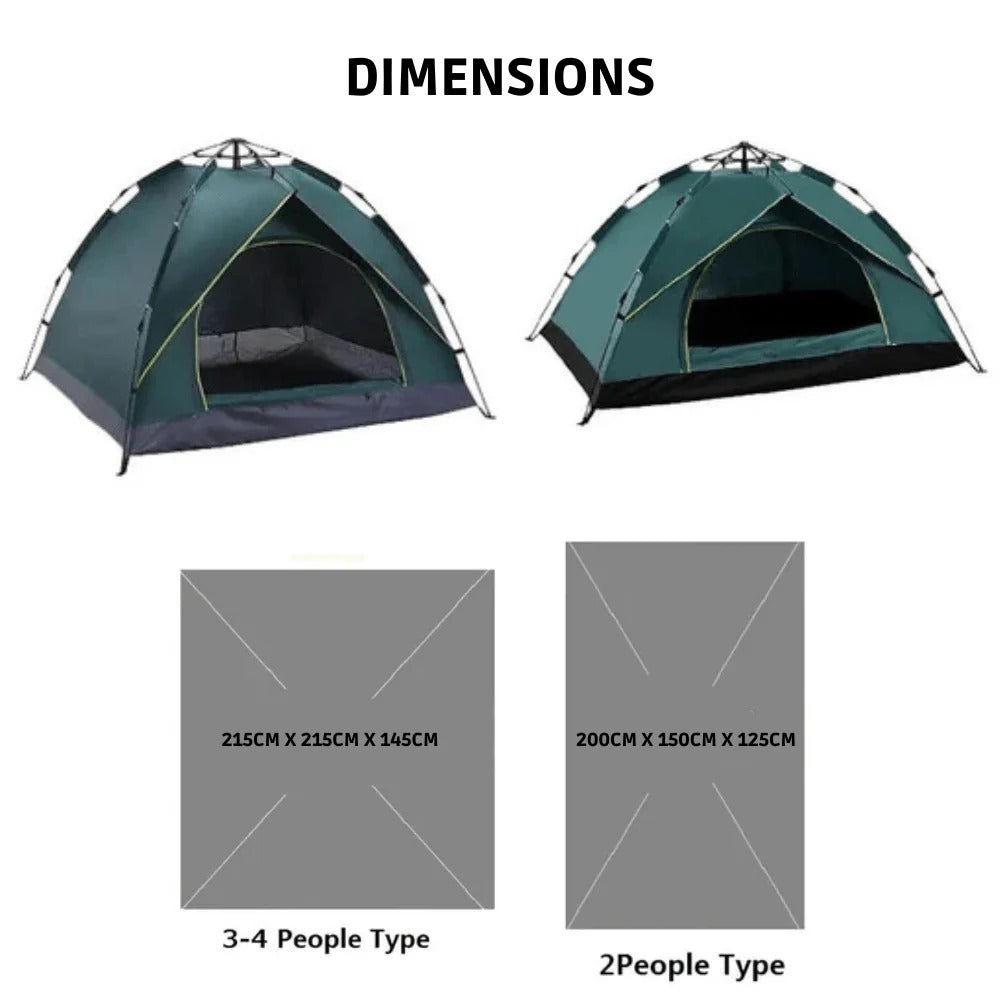 Pop-Up Tent for Camping and Instant Outdoor Shelter