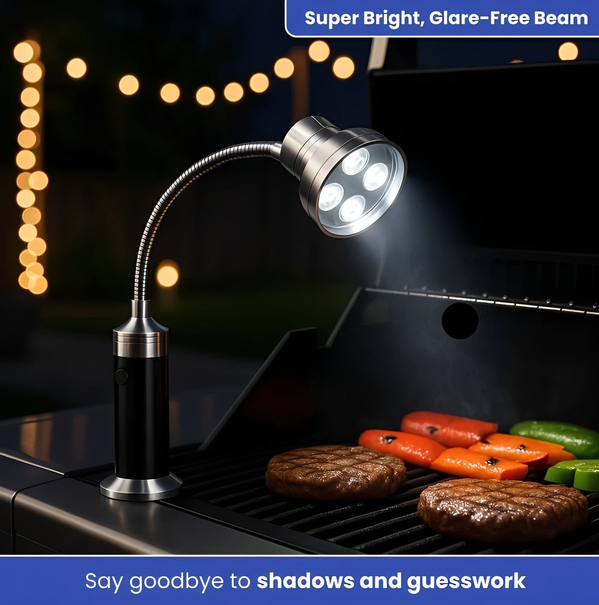 BBQ Light with Magnetic Base and Dusk Grill Spotlight