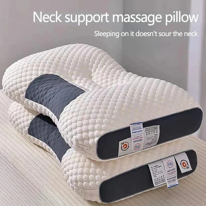 Zoned Neck and Head Support Pillow Made of Contour Memory Foam