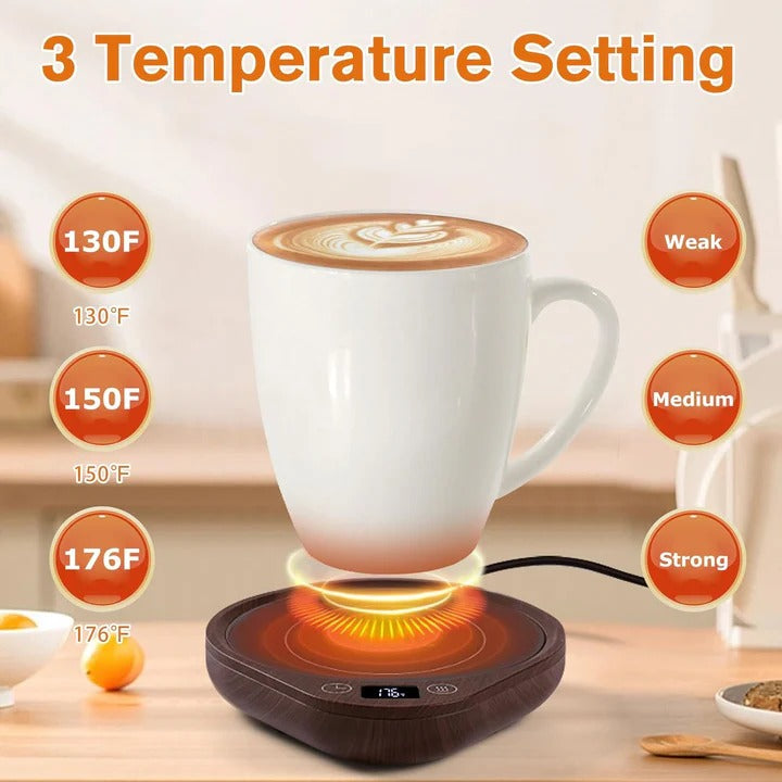 Temperature Control Coffee Mug Warmer – Electric Heating Plate