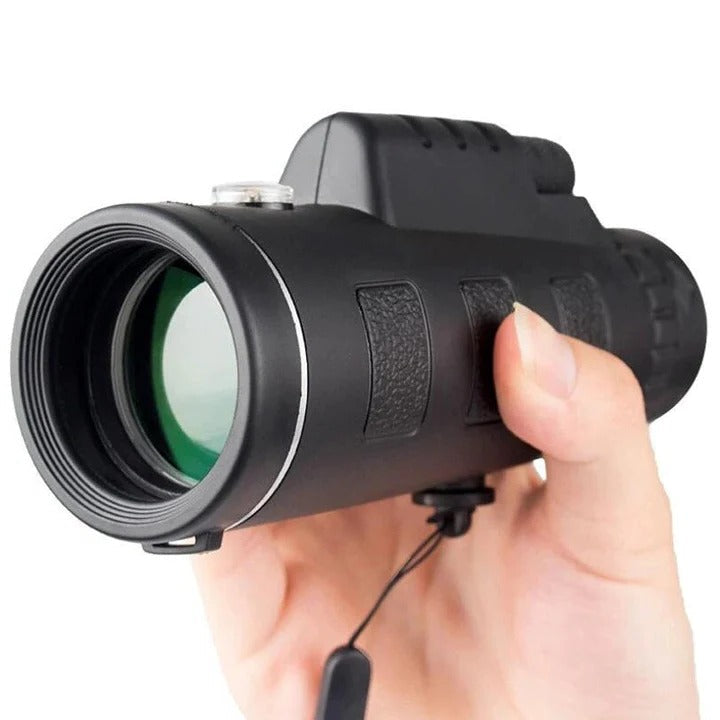 Smartphone-Compatible HD Monocular with Tripod Mount