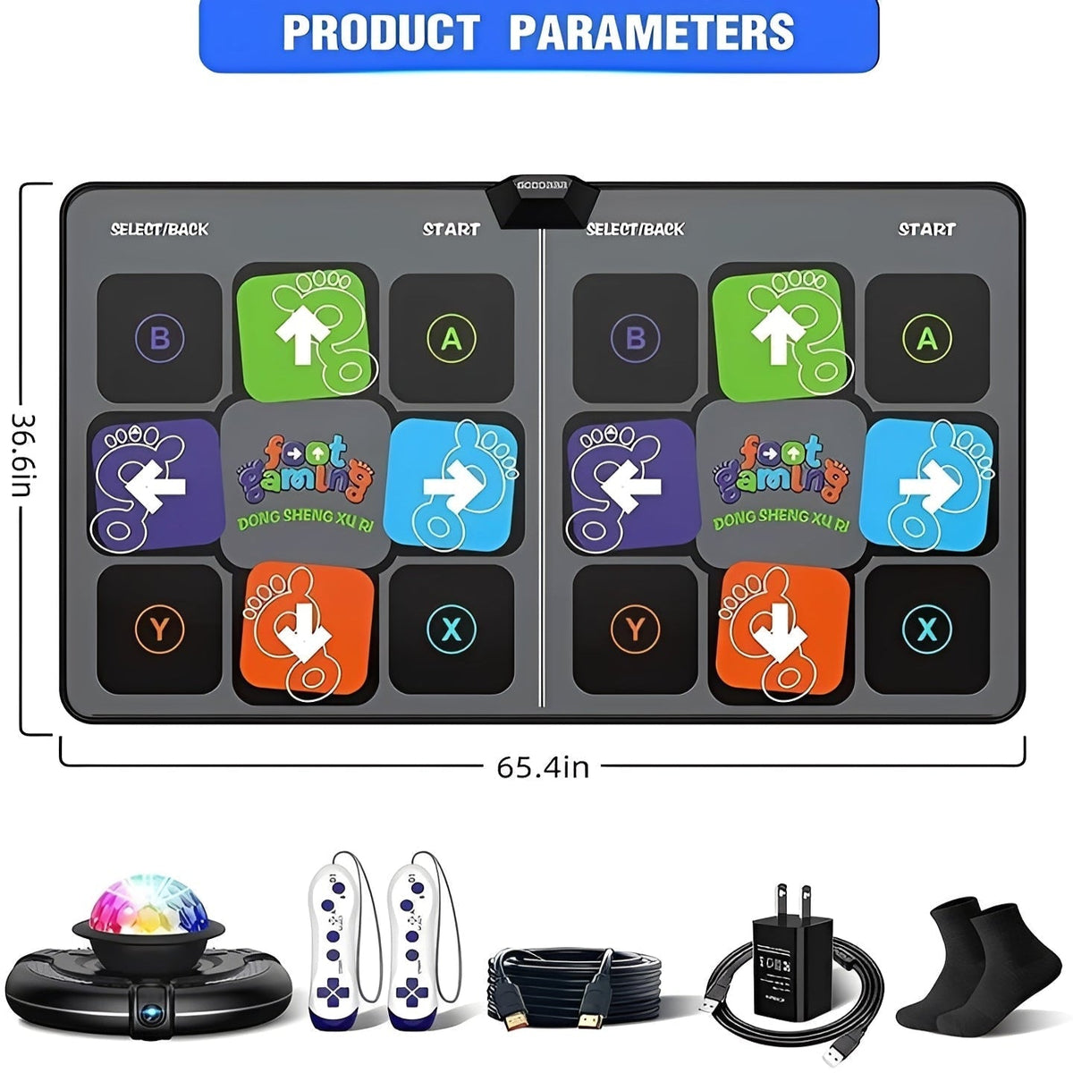 Music Fitness Dance Pad for Adults and Children – Electronic Step Mat
