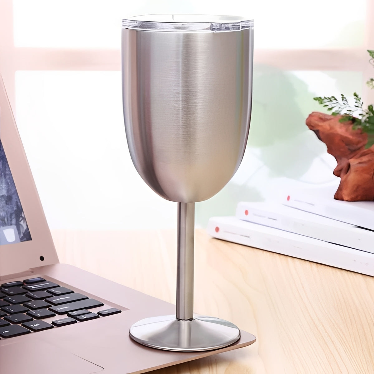 Insulated Wine Tumbler with Lid – Stainless Steel Design