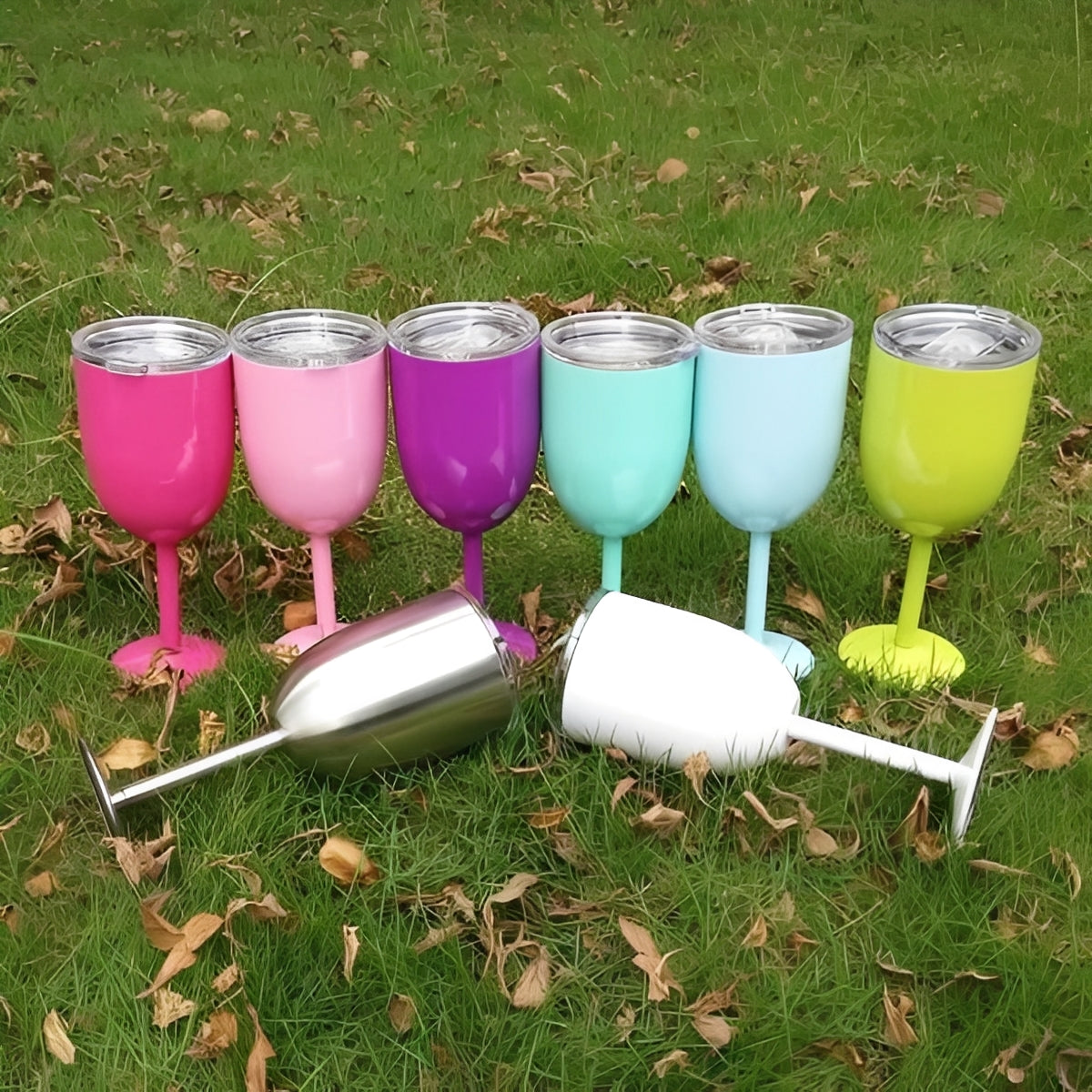 Insulated Wine Tumbler with Lid – Stainless Steel Design
