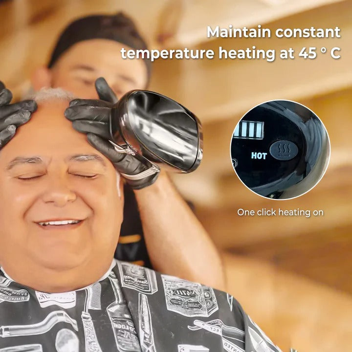 Rechargeable Body Massage Device with Heat and Adjustable Vibration