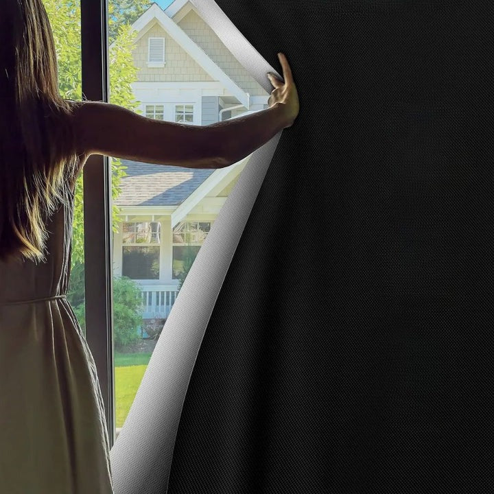 Blackout Window Shade with Adhesive for Sunlight Blocking