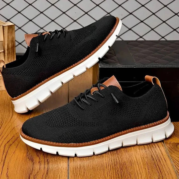 Cushioned Sole Urban Walking Sneakers with Breathable Design