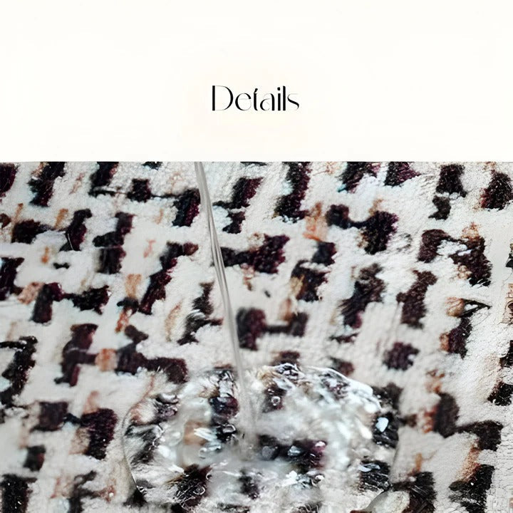Textured Center Design Area Rug for Desk - Woven Style