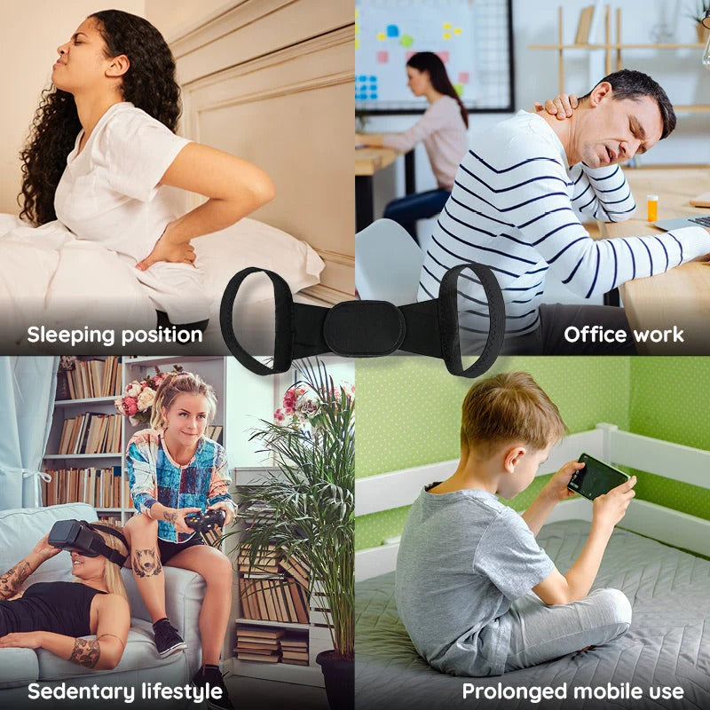 Posture Corrector Brace for Upper Back - Adjustable Support