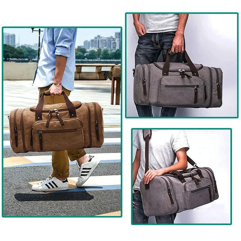Large Capacity Canvas Duffel Bag for Travel