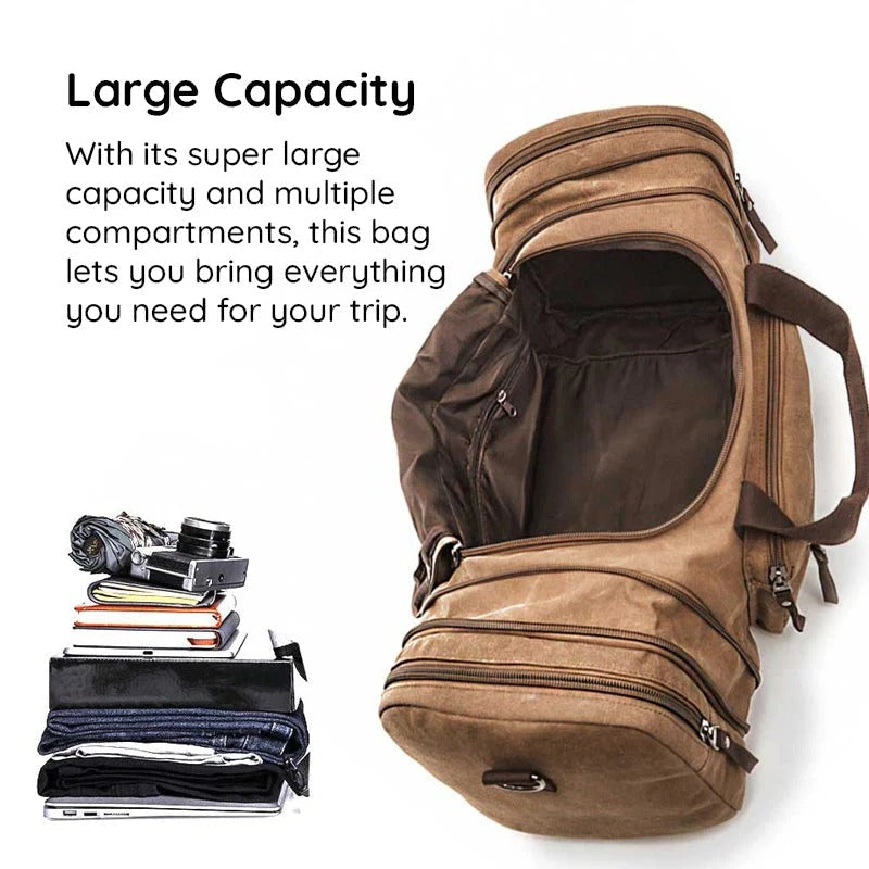 Large Capacity Canvas Duffel Bag for Travel