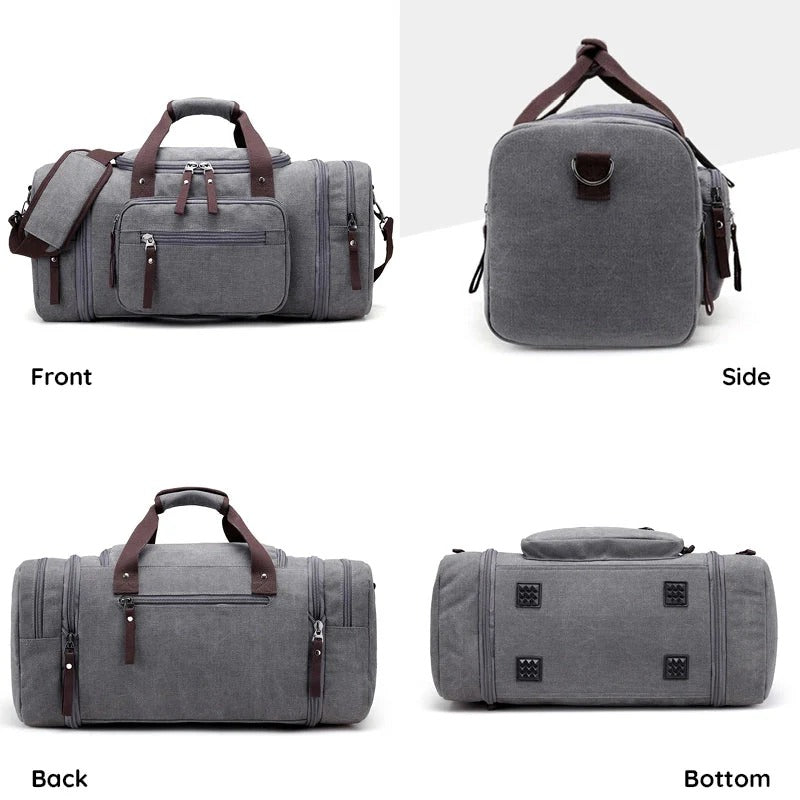 Large Capacity Canvas Duffel Bag for Travel