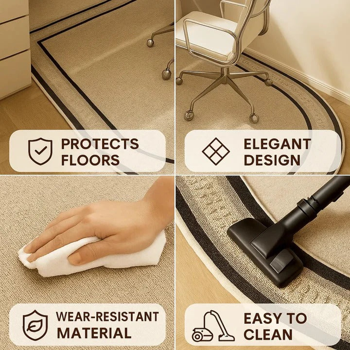 Chair Mat for Hardwood and Tile Floors in Home Office
