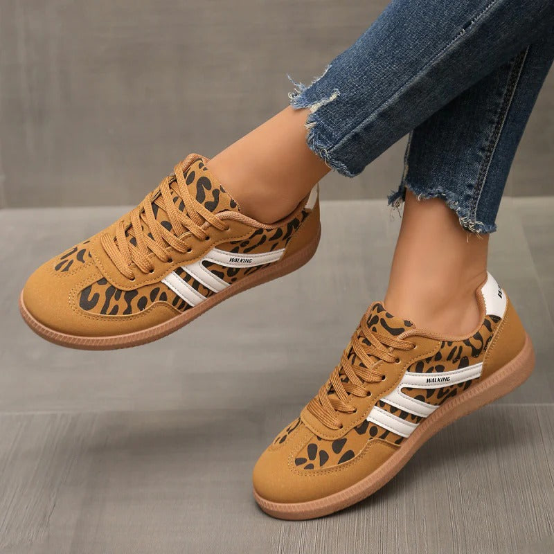 Lightweight Cushioned Sole Sneakers for Women – Casual Lace-Up Design