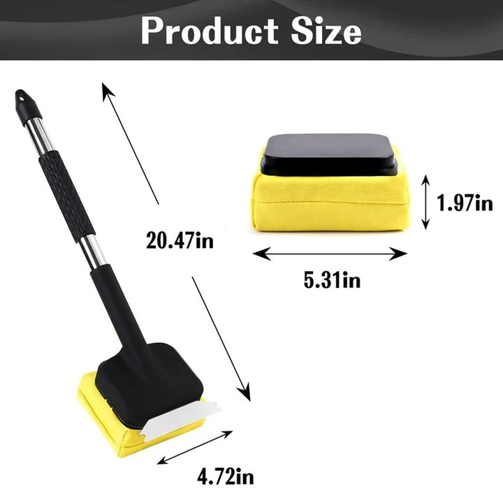 Cleaning Brush for Steam Grill with Integrated Steel Scraper