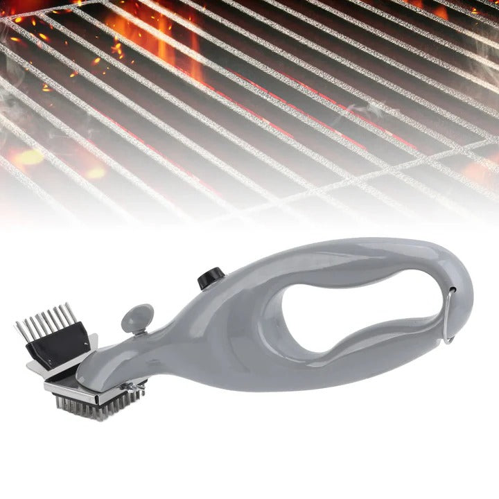 Grill Cleaning Brush with Steam Action and Scrubbing Bristles