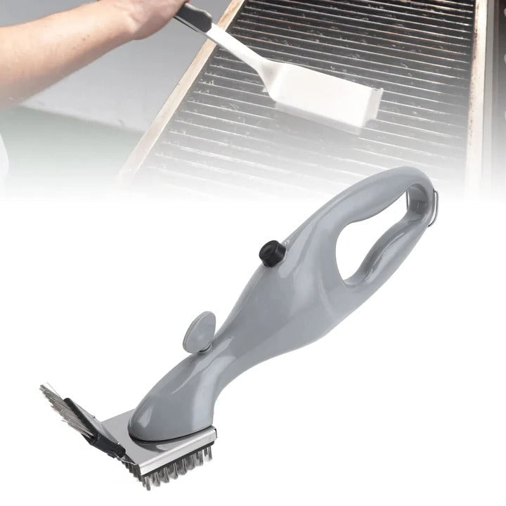 Grill Cleaning Brush with Steam Action and Scrubbing Bristles