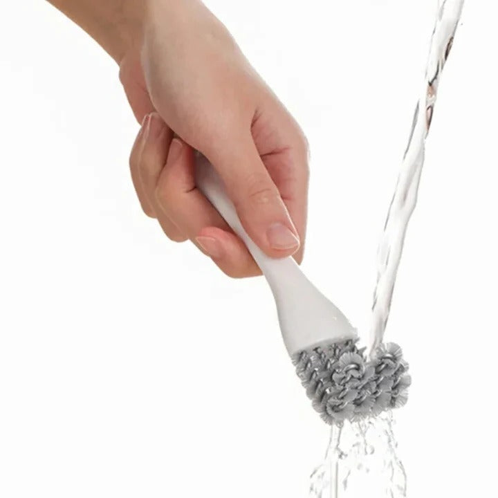 Grill Cleaning Brush in V Shape with 3 Scrapers for Racks and Grates