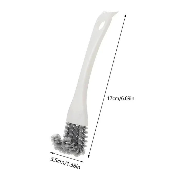 Grill Cleaning Brush in V Shape with 3 Scrapers for Racks and Grates