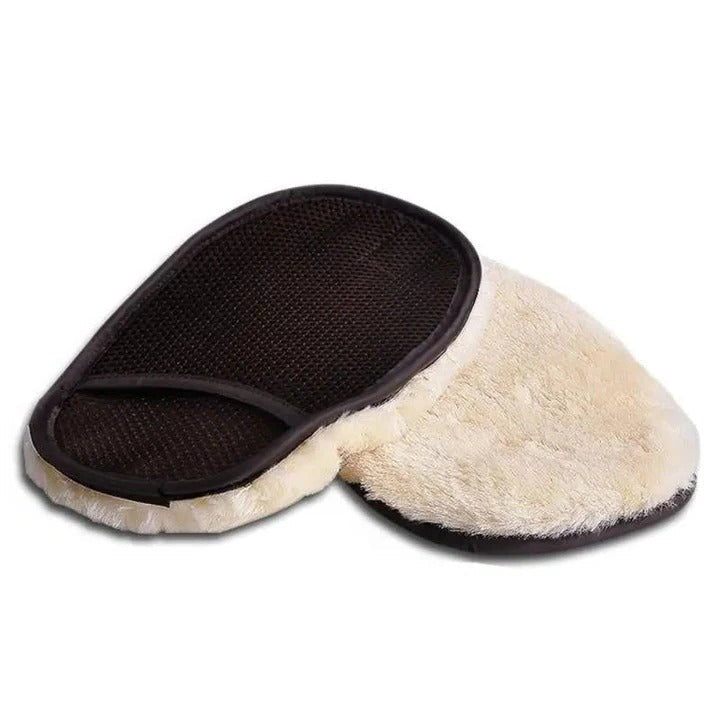 Microfiber Car Cleaning Cloth - Dual-Sided with Elastic Wrist Strap