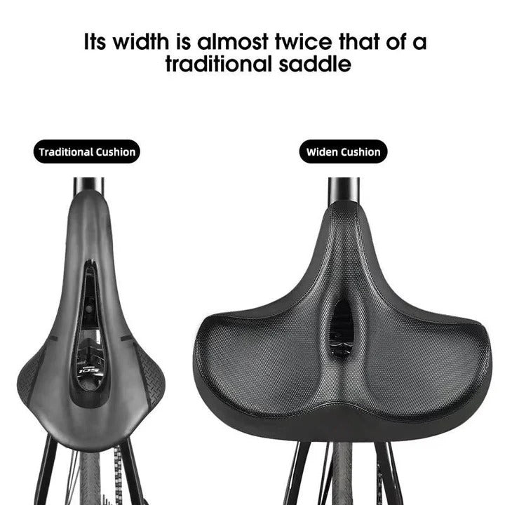 Ergonomic Bicycle Seat with Wide Padding for Comfortable Long Rides