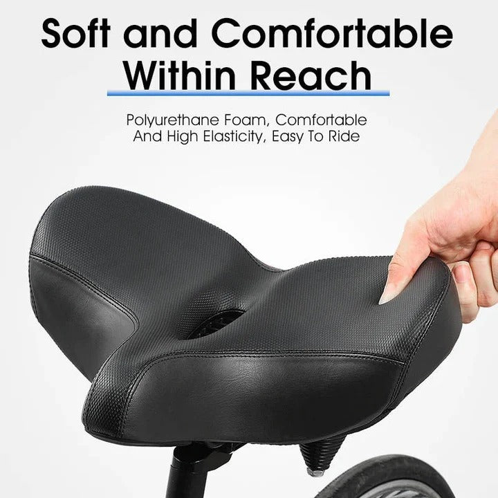 Ergonomic Bicycle Seat with Wide Padding for Comfortable Long Rides