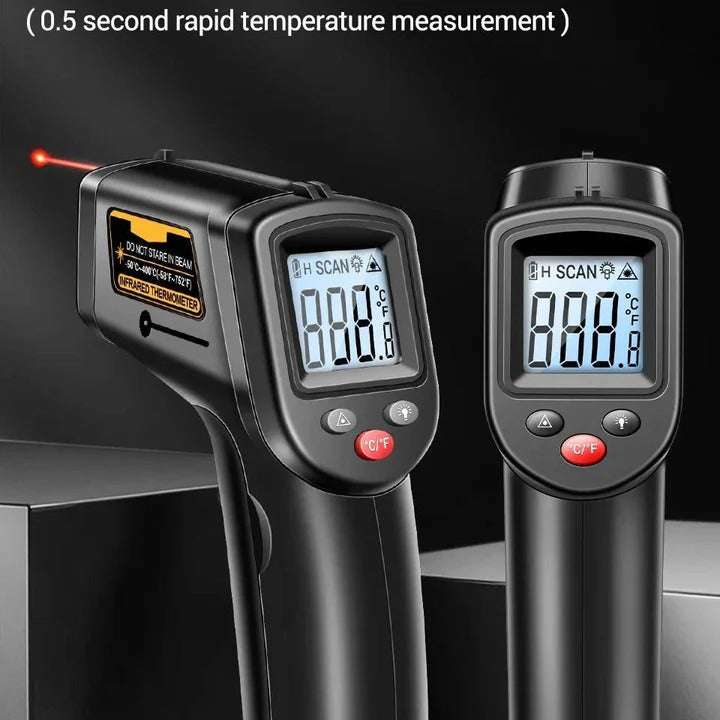 Non-Contact Surface Temperature Infrared Laser Thermometer - All-in-One