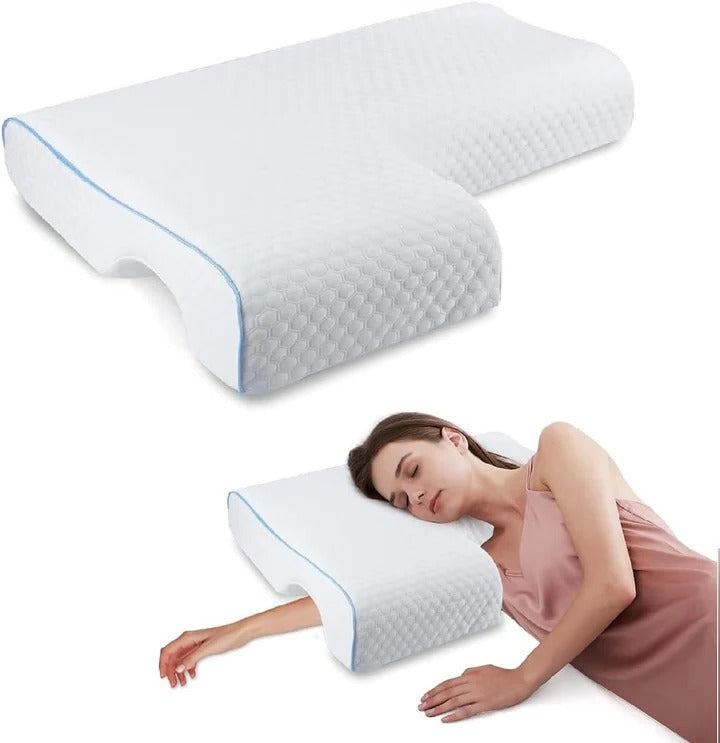 Orthopedic Support Cuddle Pillow for Couples with Arm Tunnel