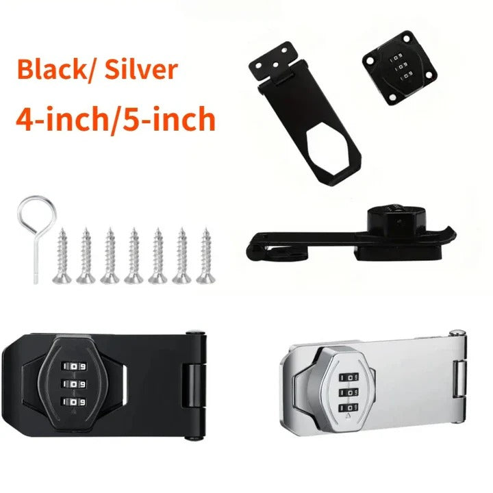 Keyless Entry 3-Digit Combination Lock for Cabinets with Screws