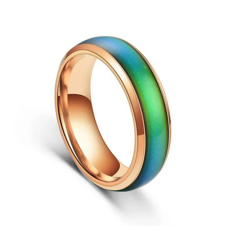 Color Changing Temperature Band Mood Ring for Both Genders