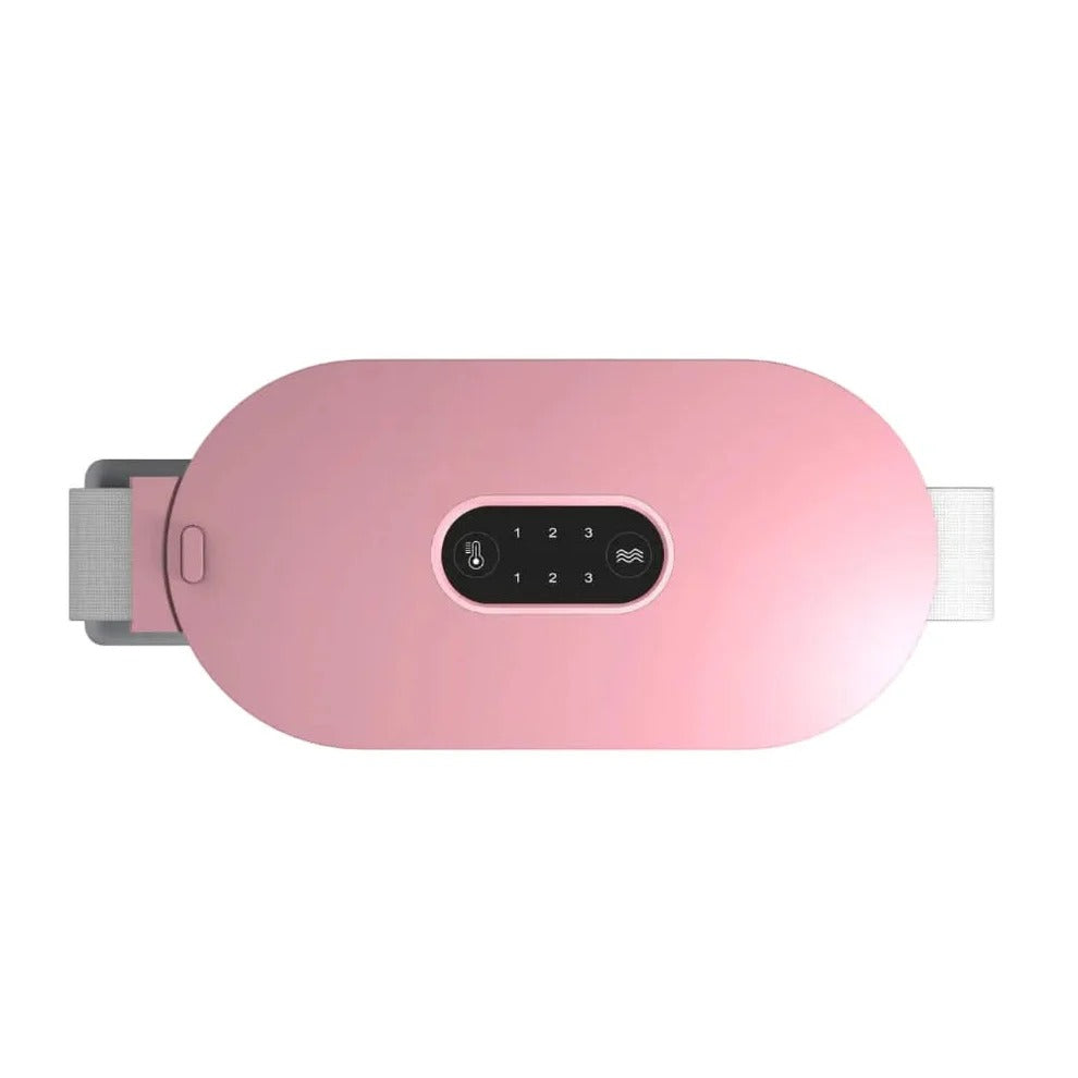 Heated Vibration Massage Belt for Menstrual Pain Relief in Abdomen