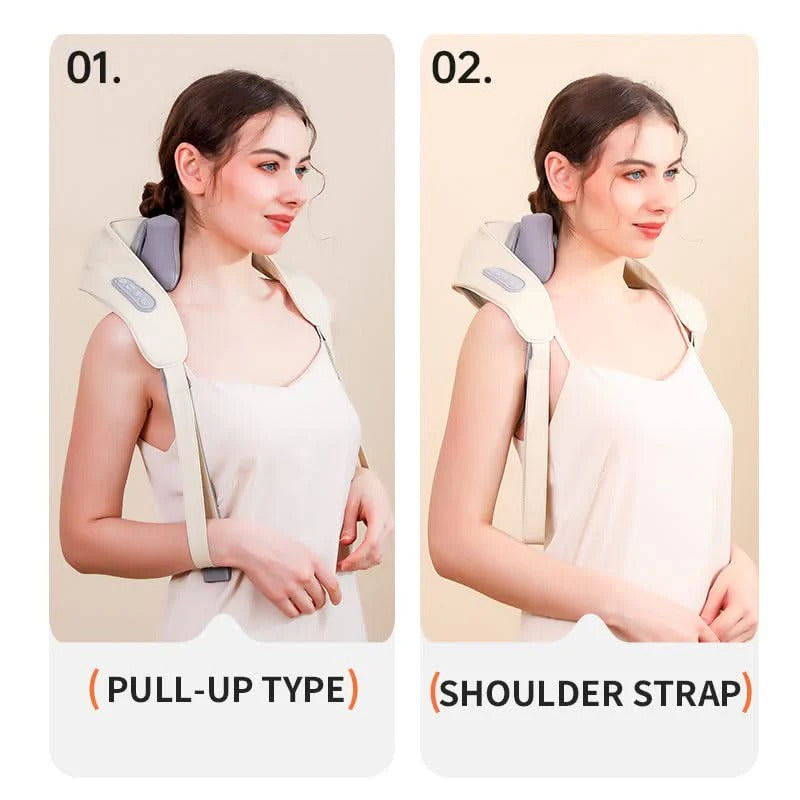 Cervical Heating Wrap with Electric Kneading Nodes for Muscle Relief