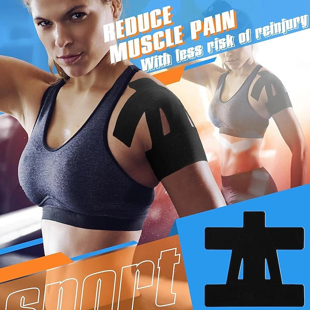 Pre-Cut Waterproof Sports Wrap for Muscle Recovery and Shoulder Support