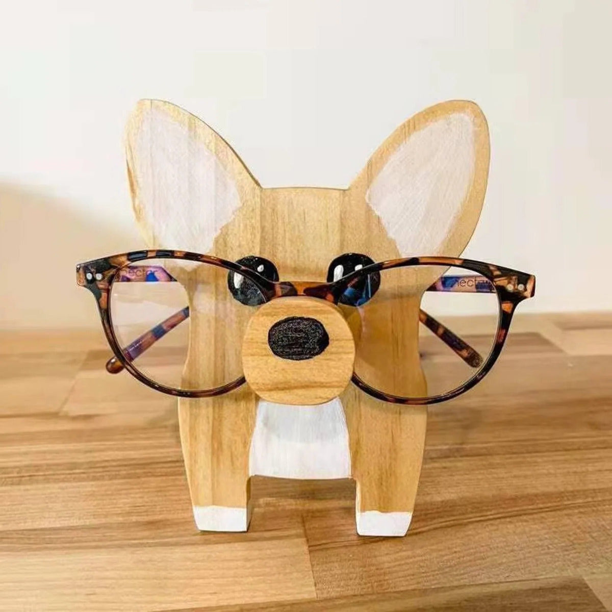 Wooden Desk Organizer in Animal Shape for Eyeglasses Storage