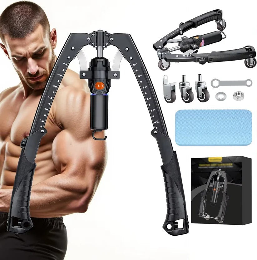 Adjustable Tension Hydraulic Resistance Trainer for Chest and Arms at Home