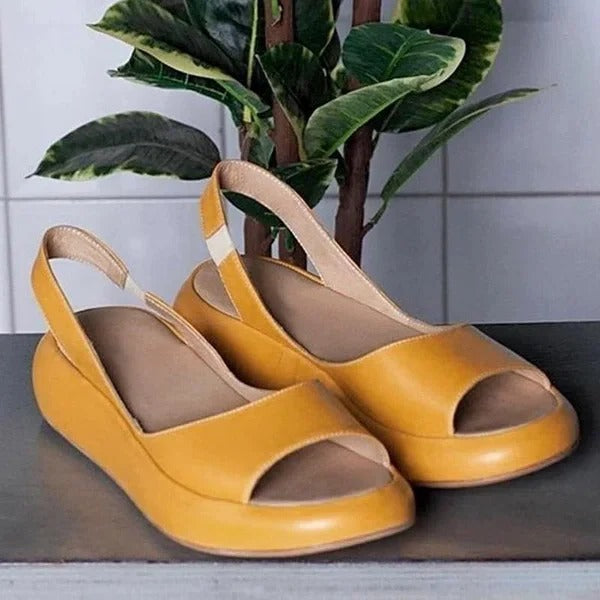 Women's Open Toe Sandals Featuring Stretchy Elastic Straps